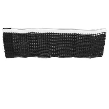 Imagem de uxcell Rede de reposição de tênis de mesa esportiva dobrável de nylon para pingpong branca e preta