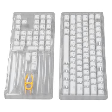 Imagem de Generic PBT Keycaps, 113 Teclas de Teclado de Duas Camadas de Camada Mudo -Teclado Original para Mecânicos (Branco)