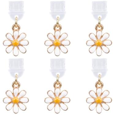 Imagem de CREATCABIN 8 peças margarida tipo C plugue poeira charme gato tipo C porta de carregamento USB pingente plugue de poeira compatível com Kindle com porta de carregamento tipo C coquete decoração