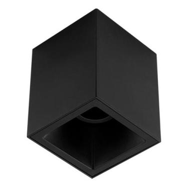 Imagem de Plafon Square Out Dicroica Preto Direcionavel Stella