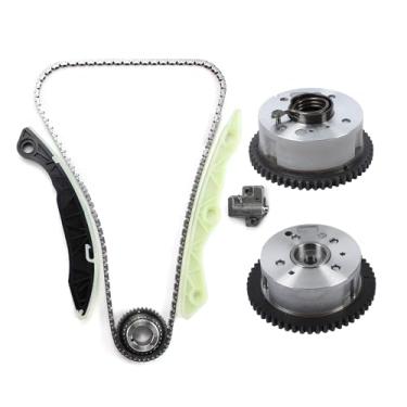 Imagem de INGKAN Kit de corrente de distribuição do motor 4B12 com eixo de comando VVT roda dentada 2 peças serve para Mitsubishi Lancer 08-14/Outlander 08-20/Outlander PHEV 18-24/Outlander Sport 11-24/ RVR 11