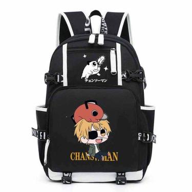 Imagem de Mochila Mans Denjis Pochitas Cartoon Kids School 30x14x47cm