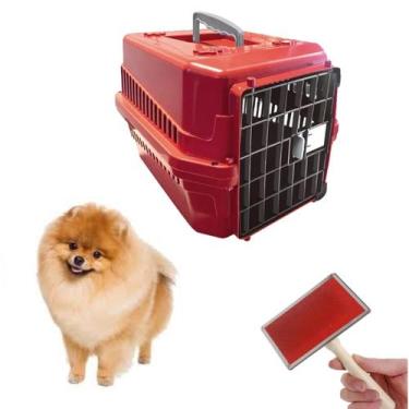 Imagem de Rasqueadeira Escova Magica Pet Gato +Caixa Transporte Pet N1 - MecPet