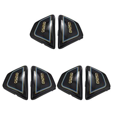 Imagem de Bumdenuu 3 pares de painéis de cobertura lateral direita e esquerda para peças de motocicleta Gn 250 Gn250 Gn250 peças de motocicleta preto