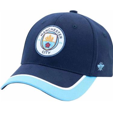 Imagem de Boné Manchester City Aba Curva SuperCap Bordado - Azul-Unissex