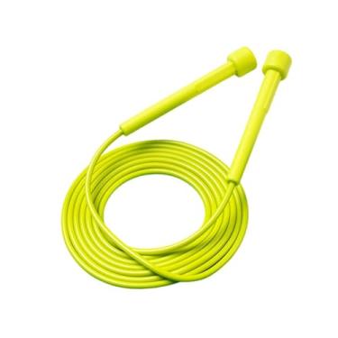 Imagem de YIJU Corda de pular silenciosa para treinamento, exercícios, condicionamento físico e jogo escolar, Amarelo