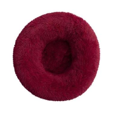 Imagem de Cama Para Gato Lavável Em Plush, Super Macia, Formato De Donut, Colchã