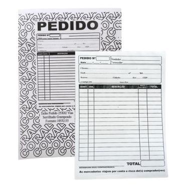 Imagem de Talao De Pedido 1,4 Grande 155x215cm 2 Vias Unidade - Não informado