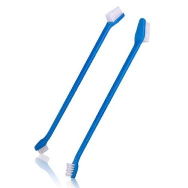 Imagem de Escova Dental Pet Cabo Longo Cores Sortidas Cachorro - Ferplast