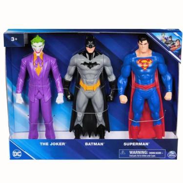 Imagem de Bonecos Pack Com 3 Batman, Coringa e Super Homem 25Cm3+Sunny