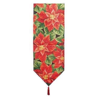Imagem de Caminho de Mesa Poinsettia 180cm - 01 unidade - Cromus Natal - Rizzo