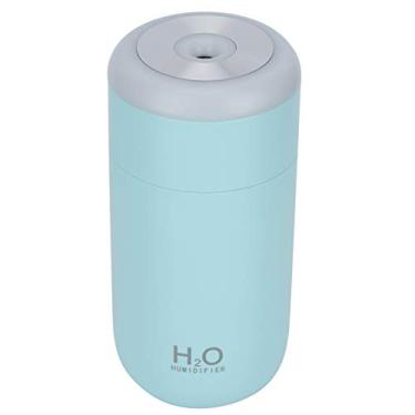 Imagem de Umidificador de ar, difusor umidificador, alimentado por USB com umidificador de mesa leve de 7 cores, presente para casa para crianças noturnas (azul, tipo torre inclinada de Pisa)