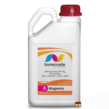Imagem de Kit Toner Refil TankFull Para HP 507A CE403A Magenta + 6 Chip - HP M55