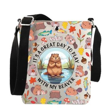 Imagem de Funny Animal It's a Great Day to Play With My Beaver Crossbody Bag Beaver Lovers Gift, Bolsa C Play With My Beaver