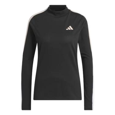 Imagem de adidas Camiseta feminina Made with Nature Mock Golf, Preto, GG
