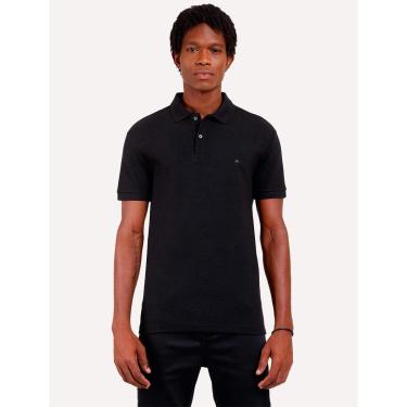 Imagem de Polo Aramis Masculina Suedine Canelado Preta-Masculino