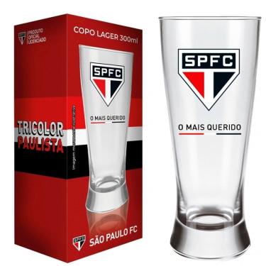 Imagem de Copo Lager Times de Futebol Festas Jogos Vidro 300ml Vidro Nadir