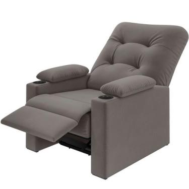 Imagem de Poltrona do Papai Reclinável Besthouse Coimbra Columbia com porta-copo