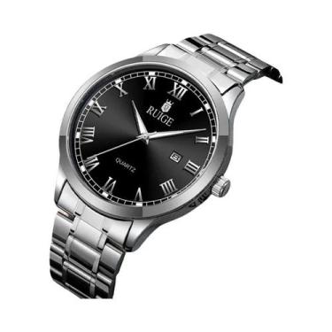 Imagem de Relógio De Quartzo Masculino Minimalista À Prova D'Água Que Brilha No 