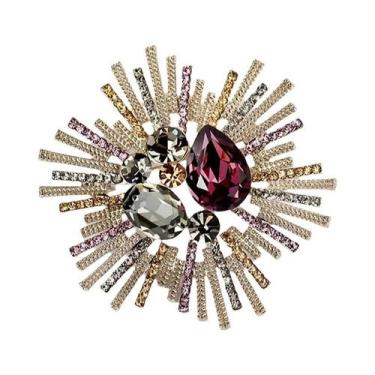 Imagem de Broche Feminino Moderno Europeu Americano Em Formato De Gota Para Vest