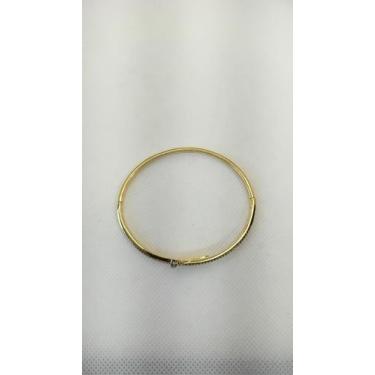 Imagem de Bracelete Prego Cravejado Victória Herrera Banhado a Ouro 18K