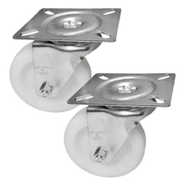 Imagem de Rodízio Giratório Carrinho Industrial Nylon GL 514 NTN 250kg - 2 Unida
