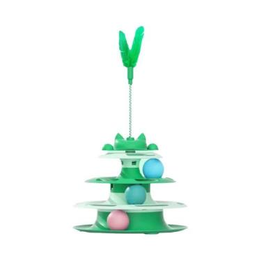 Imagem de Brinquedos Divertidos Para Gatos: Bola Giratória Interativa Para Gatin