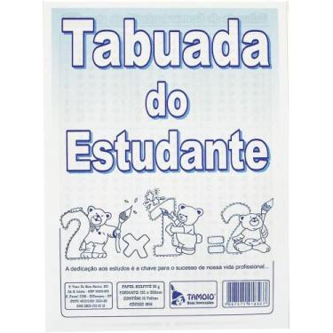Imagem de Caderno De Tabuada Tabuada Do Estudante 10 Folhas - Tamoio