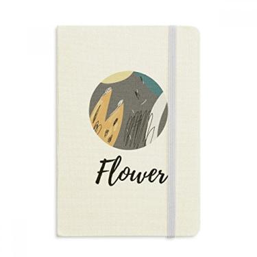 Imagem de Caderno com estampa de arte abstrata cinza oficial de tecido capa dura diário clássico