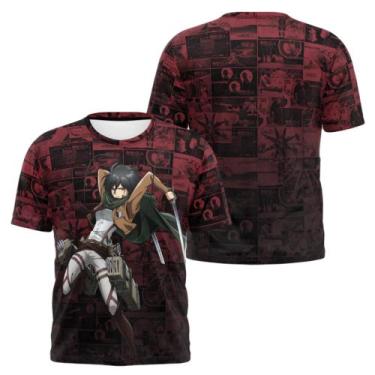 Imagem de Camiseta Attack On Titan - Mikasa Ackerman - Ctaont02 - Lojanime