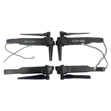 Imagem de Fancyes Conjunto de braço de motor para drone RC, acessórios fáceis de instalar, peça profissional leve, montagem frontal e traseira para drone Z908 Pro, preto