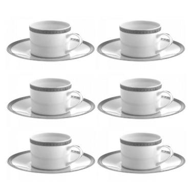 Imagem de Jogo de xícaras chá Christofle Malmaison 6 peças prata