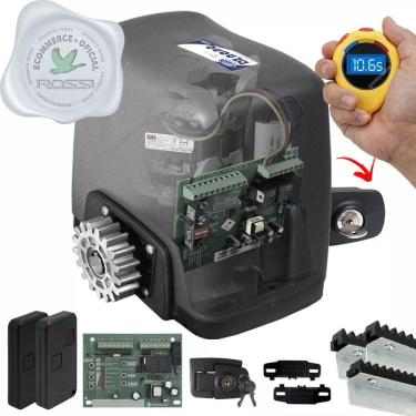 Imagem de Kit Motor Rossi Dz Nano Turbo 3m Crem 2 Control Portão 600kg