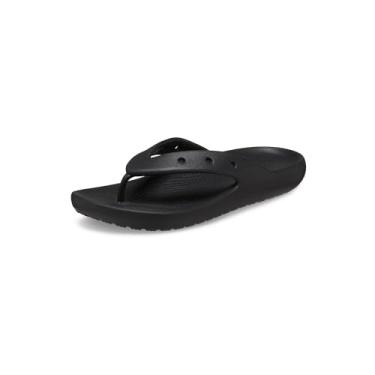 Imagem de Crocs Chinelo clássico unissex adulto 2.0, sandálias para mulheres e homens, Preto, 37