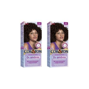 Imagem de Coloraçao Cor&Ton Sem Amonia 3.0 Castanho Escuro-Kit C/2Un