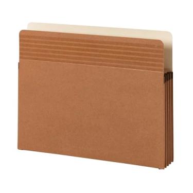 Imagem de Smead Bolso de arquivo de fácil aderência, aba de corte reto, expansão de 8,8 cm, tamanho carta, redrope, 25 por caixa (73208)