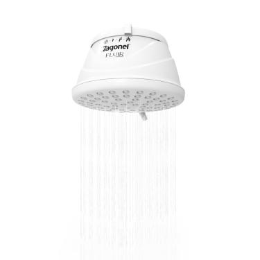 Imagem de Ducha Fluir 4 Temperaturas Branco – Zagonel | 220V 6800W Cód. DFR4T68220BR01
