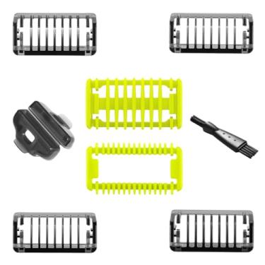 Imagem de YINKE Pente guia de pele corporal para Philips OneBlade & One Blade Pro QP2520 QP2530 QP2620 QP2630 QP6510 QP6520 Aparador de pelos faciais kit de substituição (6 peças)