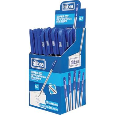 Imagem de Caneta Esferográfica 0.7mm Super 007 Azul, Tilibra, 284114, 1 unidade