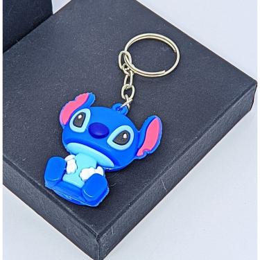 Imagem de Chaveiro com Pingente Mini Boneco 3D Emborrachado Super Heróis Capitão América Homem aranha Spider Minnie Lembrancinha