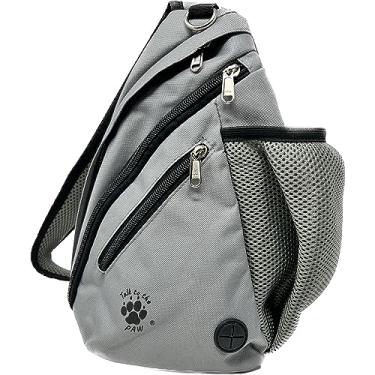 Imagem de Bolsas de guloseimas para treinamento de animais de estimação – Coleira de mãos livres e bolsa de treinamento de cães com bolsa de petisco, suporte de saco de cocô e Squeaker – Bolsa de passeio para