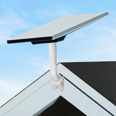 Imagem de Starlink Mini suporte de parede padrão, inclinação ajustável de 160 graus, kit de montagem de poste de satélite Starlink Internet, compatível com Starlink Gen 2 e minisantena Starlink