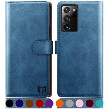 Imagem de SUANPOT Capa Samsung Galaxy Note 20 Ultra Walllet (azul celeste, para Samsung Note 20 Ultra 6,9 polegadas)