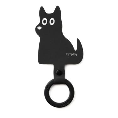 Imagem de bitplay Adaptador de alça elegante, patch de cordão de telefone celular (filhote de carvão vegetal), Filhote de cachorro carvão, tamanho �nico