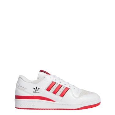 Imagem de adidas Tênis Forum 84 Low ADV, Branco nuvem/Better Scarlet/Core Blac, 43