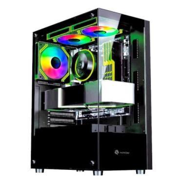 Imagem de Gabinete Gamer Hayom GB1792, Mid Tower, ATX, Lateral e frontal em Vidr