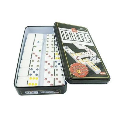 Imagem de Dominó Profissional Com Estojo 28 Peças Estojo Resistente - Aliança