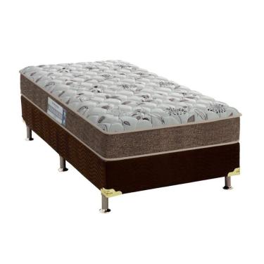 Imagem de Conjunto Box Solteiro: Colchão Espuma Probel D45 Hiper Resistente Pró Dormir Sênior + Base CRC Suede Black (88x188)