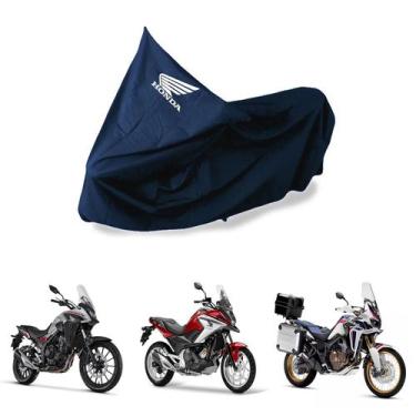 Imagem de Capa Protetora Impermeável Para Moto Honda - SPTS,  GG, Azul-escuro