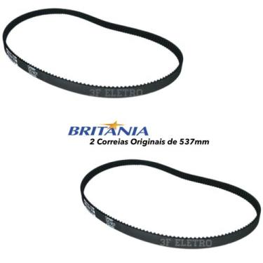 Imagem de 2 Correias para Panificadora Britania Multi Pane Original de 537mm - B